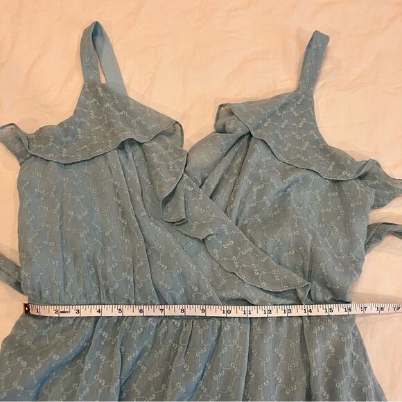 Gal Meets Glam Helena Dress In Sea Breeze Blue Color Size 16 - Picture 10 of 13